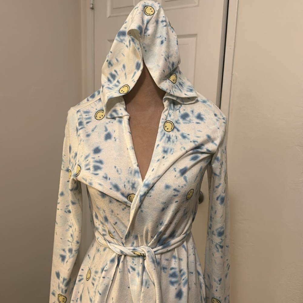 PJ Salvage Tie Dye Smiley Robe